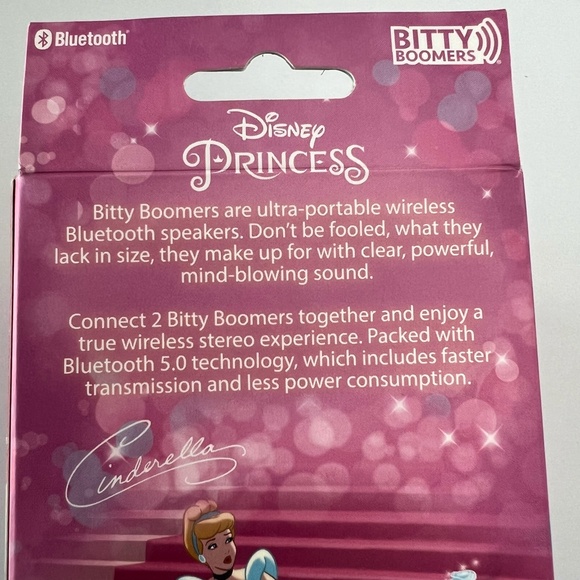 NWT Bitty Boomers Disney Princess Wireless Bluetooth Speaker - Picture 5 of 5